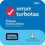 TurboTax Deluxe Desktop Edition 2025, Federal & State Tax Return [Win11/Mac14 Download]