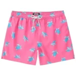 coozyshere Swim Trunks 5 Inch Quick Dry Bathing Suit with Pockets Beach Board Shorts Mesh Lining