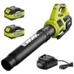 Ework EK-01GYG4 20V 550CFM Cordless Leaf Blower with 2×4.0Ah Batteries & Fast Charger