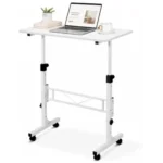 KLSMYHOKI Standing Desk Adjustable Height, Mobile Stand Up Desk with Wheels