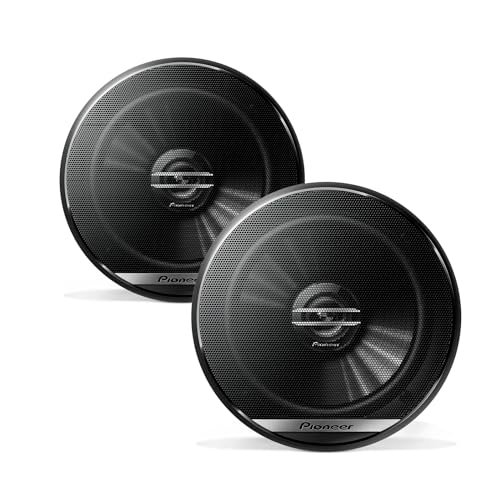 PIONEER G-Series TS-G1620F 6.5” 2-Way Speakers (Pair) – 300W Max, Balanced Sound + Smooth Treble, Great Stock Replacement, High-Efficiency Speaker Designed for OEM Power