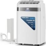AKIRES Portable Air Conditioners,12,000 BTU Air Conditioner for Bedroom with Remote Control,Portable AC Unit With Fan & Dehumidifier,Cools Up To 550 Sq.Ft For Large Room With 24H Timer And Sleep Mode