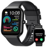 Smart Watch,1.96"HD Smartwatch for Men Women (Answer/Make Call), 2026 Fitness Activity with Heart Rate/Sleep Monitor/Step Counter, IP68 Waterproof, 113+ Sport Modes Running Watch for Android iOS Black