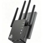 WiFi Extender 1200Mbps, Long Range WiFi Booster up to 12880 Sq Ft, 105 Devices, WiFi Extender Signal Booster for Home, Easy Setup